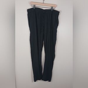 Seraphine Maternity Linen Blend Wide Leg Vacation Coastal Pants Size 12 Tall